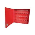 Armário de sobrepor vermelho em chapa de aço para armazenamento de sprinklers reserva - Avanti Comercial