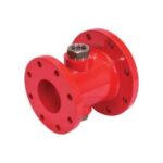 Cone de retorno Waste Cone vermelho em ferro fundido com visor de fluxo para casa de bombas - Avanti Comercial