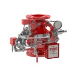 Válvula de dilúvio com modulação modelo AV FDV-PC1 vermelha com trim em aço inoxidável e caixa de acionamento manual - Avanti Comercial